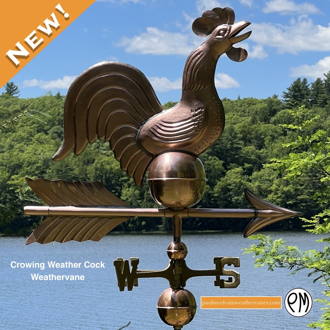 Crowing Weathercock Weathervane